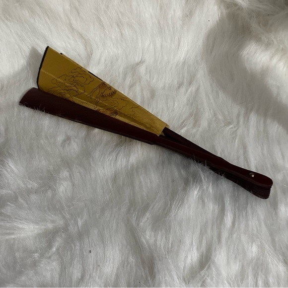 Silk And Bamboo Dragon Hand Fan - Picture 7 of 9